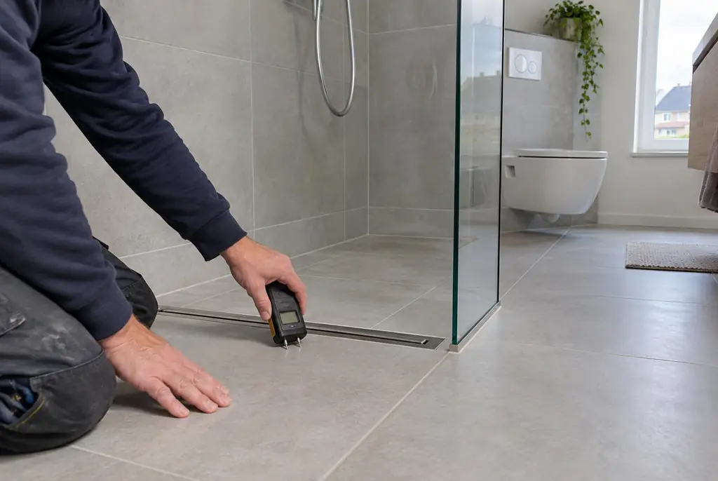 Lekdetectie Huizen – badkamer in een nieuwbouwwoning