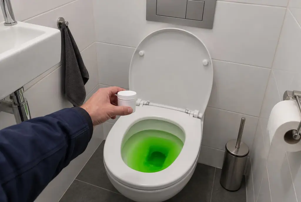 Lekdetectie Huizen – kleurstoftest bij een lekkend toilet